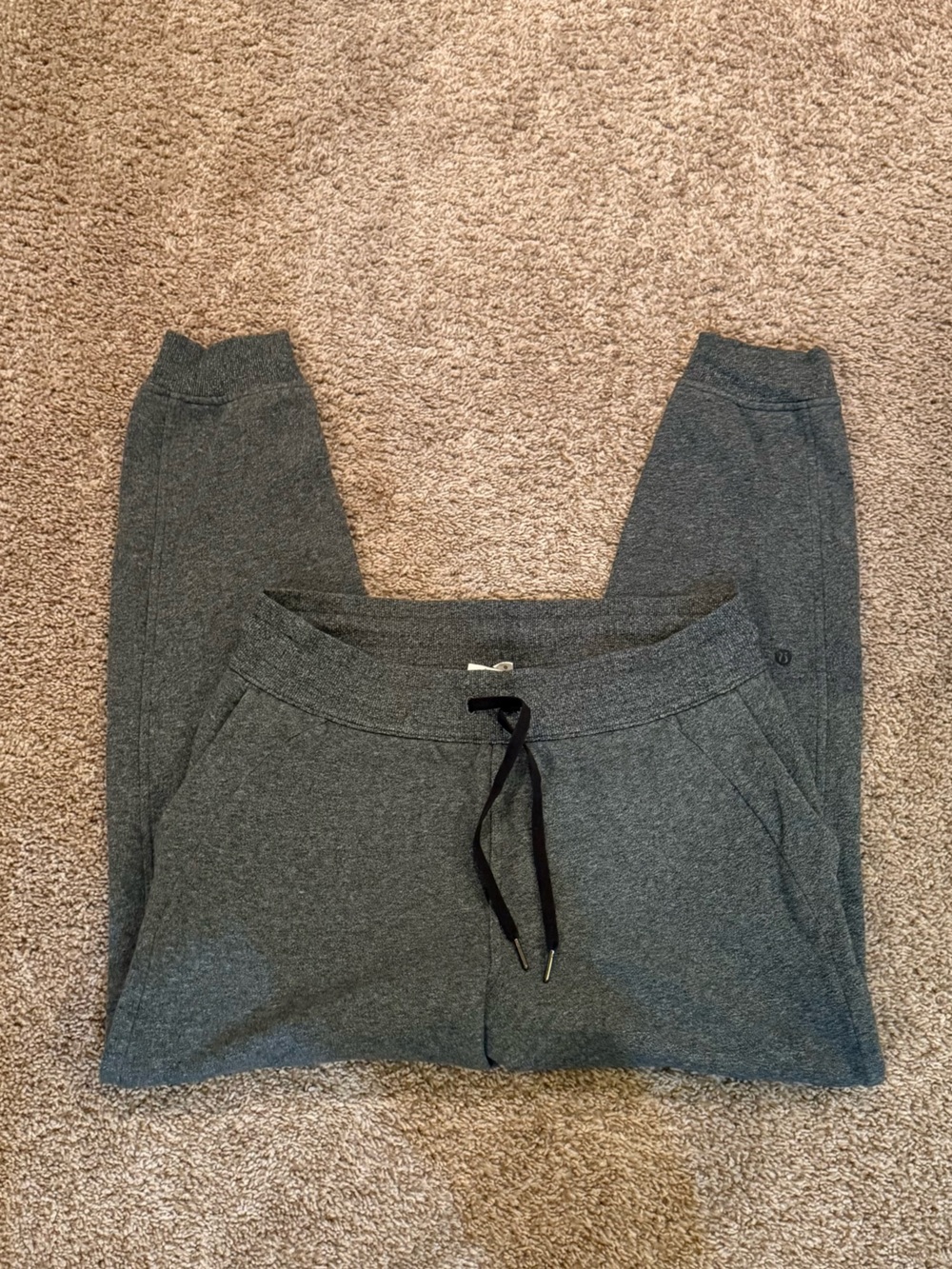 lululemon athletica Charcoal Gray Drawstring Track Joggers